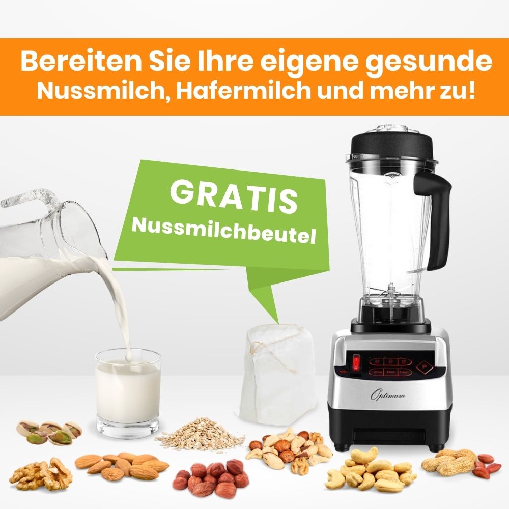 optimum 9200A standmixer hochleistungsmixer blender kostenloser nussmilchbeutel
