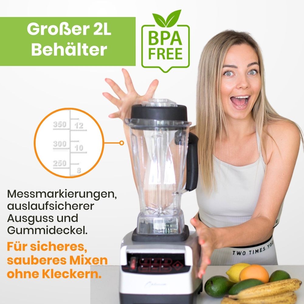 optimum 9200A standmixer hochleistungsmixer blender 2l behälter bpa freo