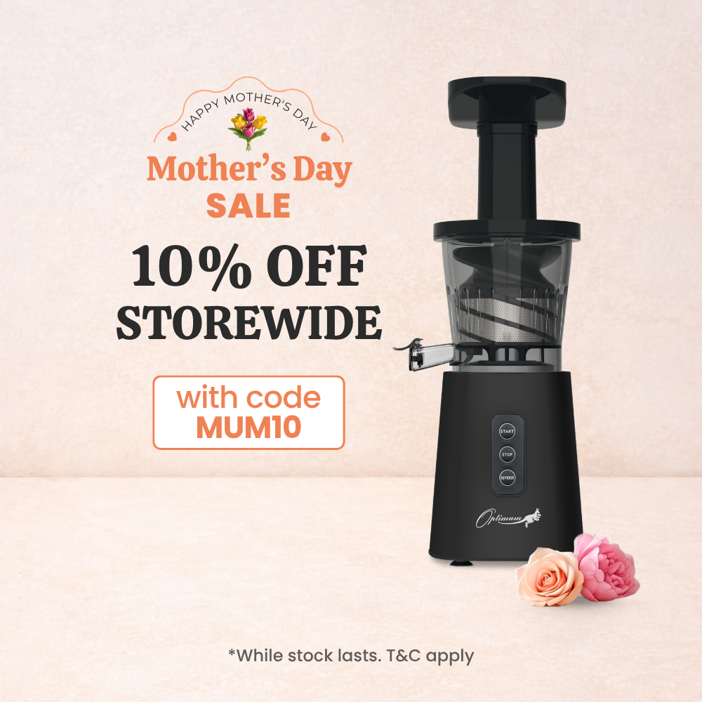 Optimum 600M Entsafter Langsamentsafter Slow Juicer Kaltpresse Saftpresse Testsieger schwarz